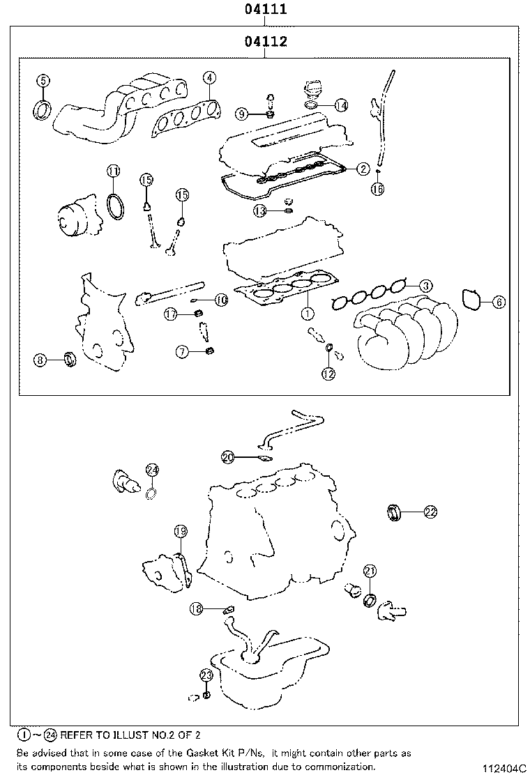 Engine Overhaul Gasket Kit