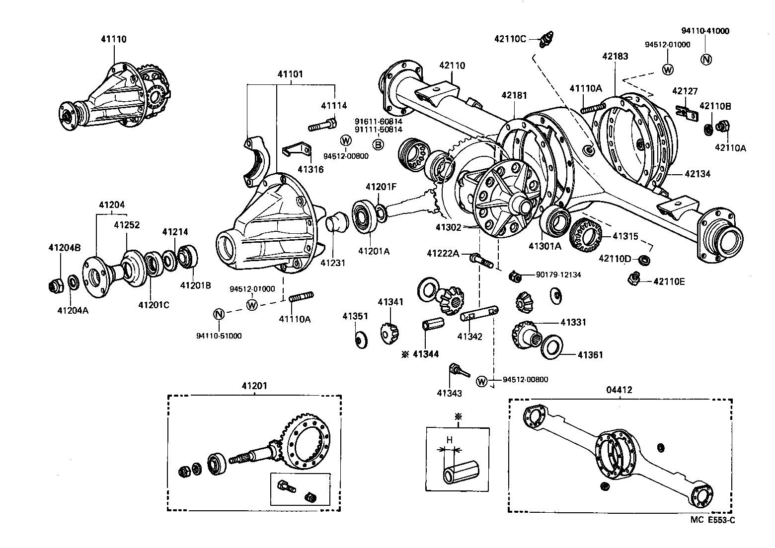 Rear Axle Housing Differential