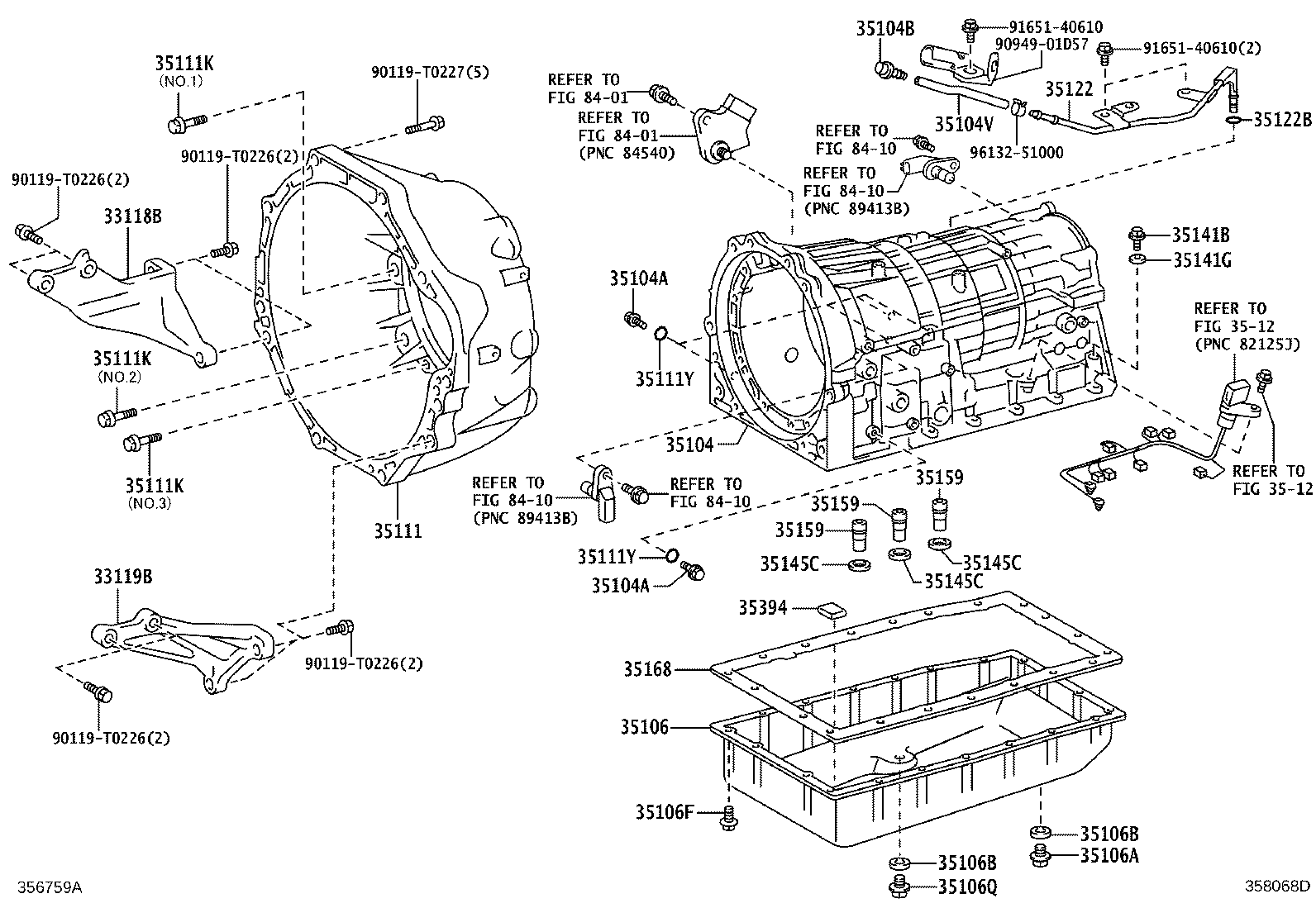 Transmission Case & Oil Pan
