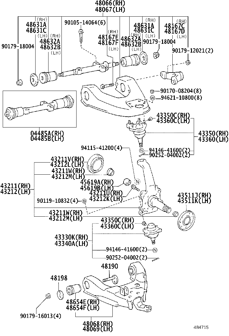 Front Axle Arm Steering Knuckle