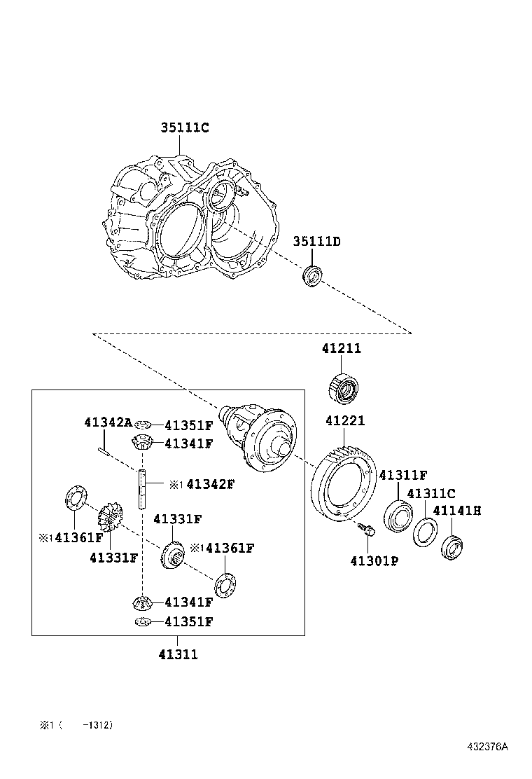 Front Axle Housing & Differential