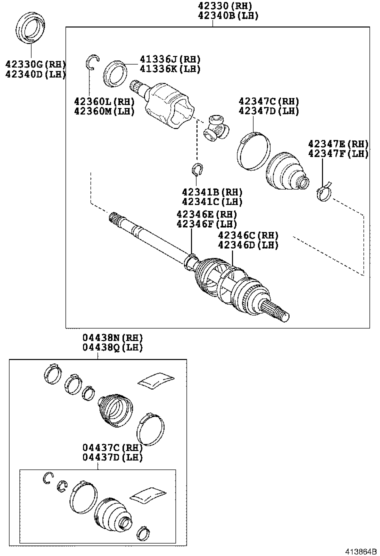 Rear Axle Shaft Hub