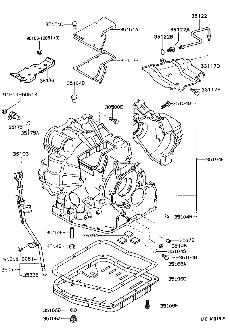 Transmission Case & Oil Pan