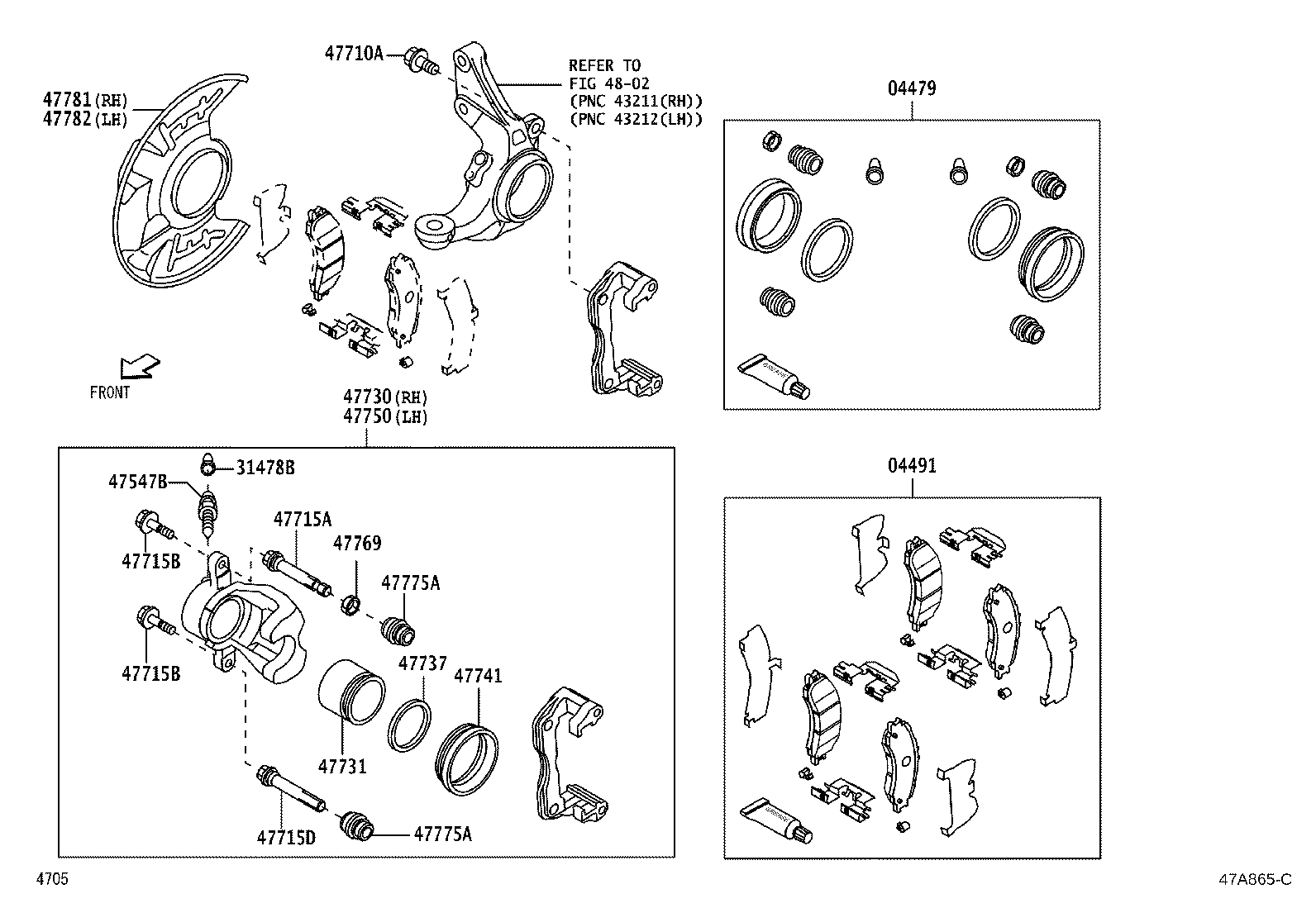 Front Disc Brake Caliper Dust Cover