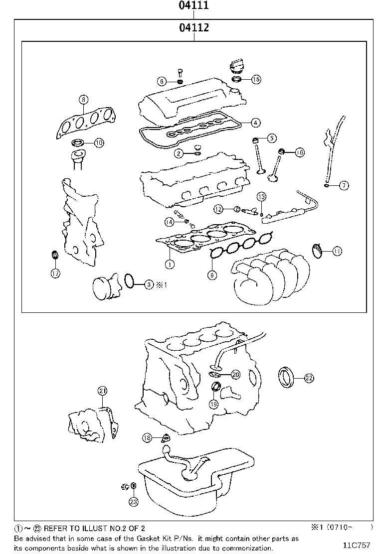 Engine Overhaul Gasket Kit