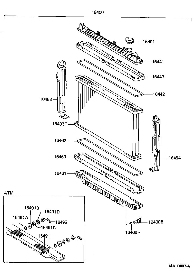 Radiator Water Outlet