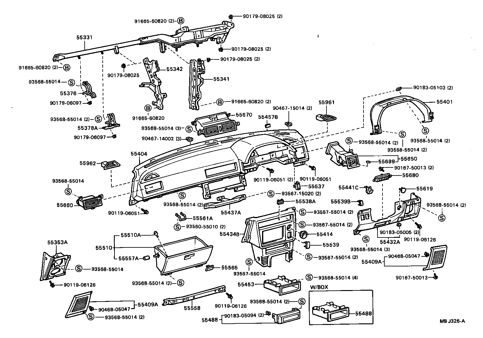 Instrument Panel Glove Compartment