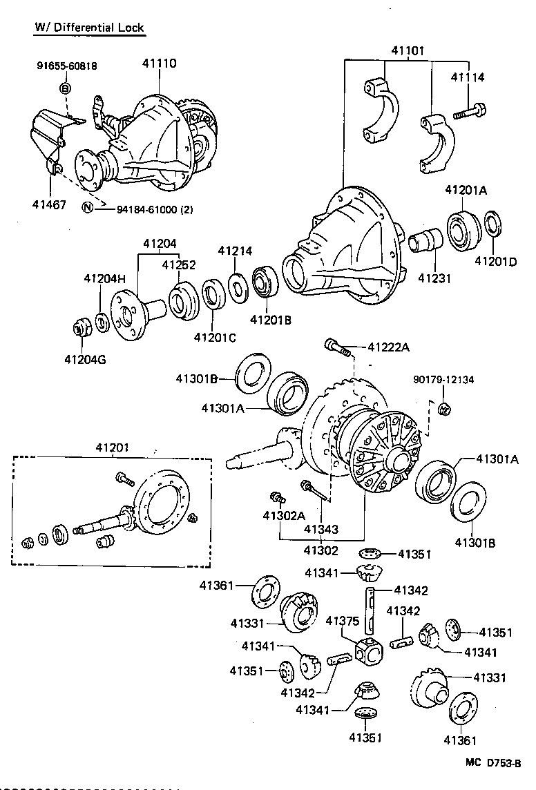 Rear Axle Housing Differential