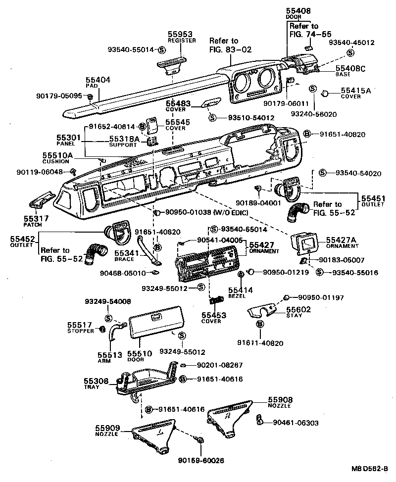Instrument Panel Glove Compartment