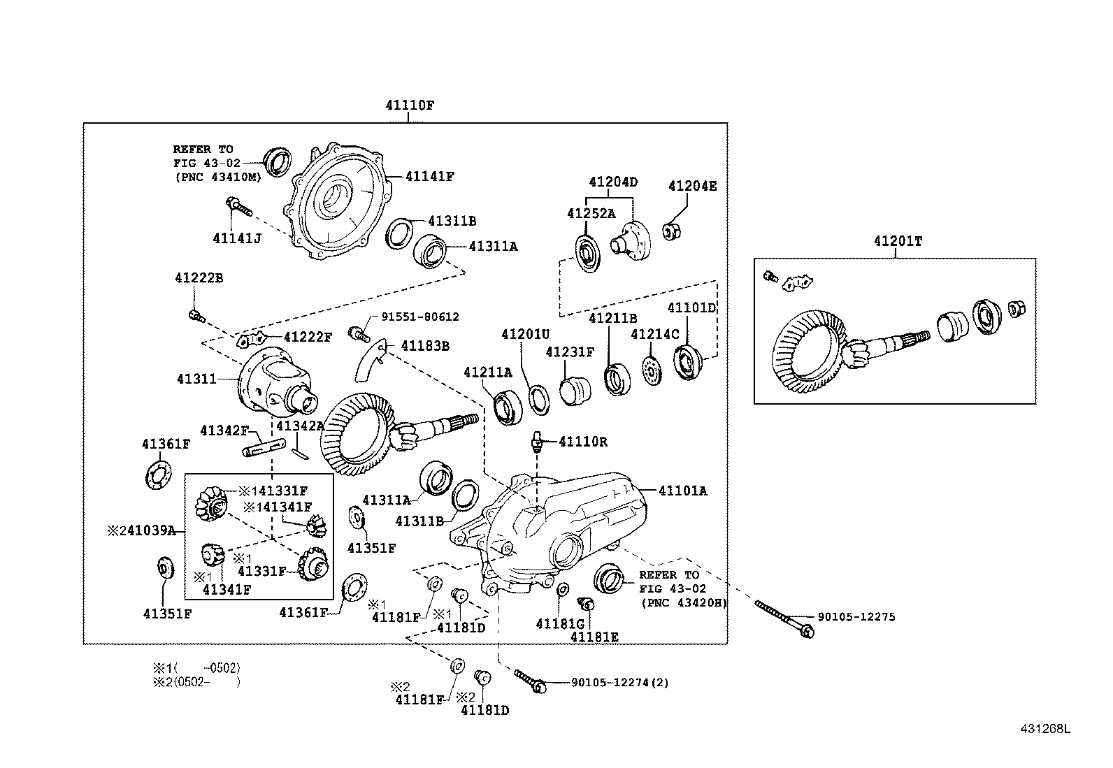 Front Axle Housing & Differential