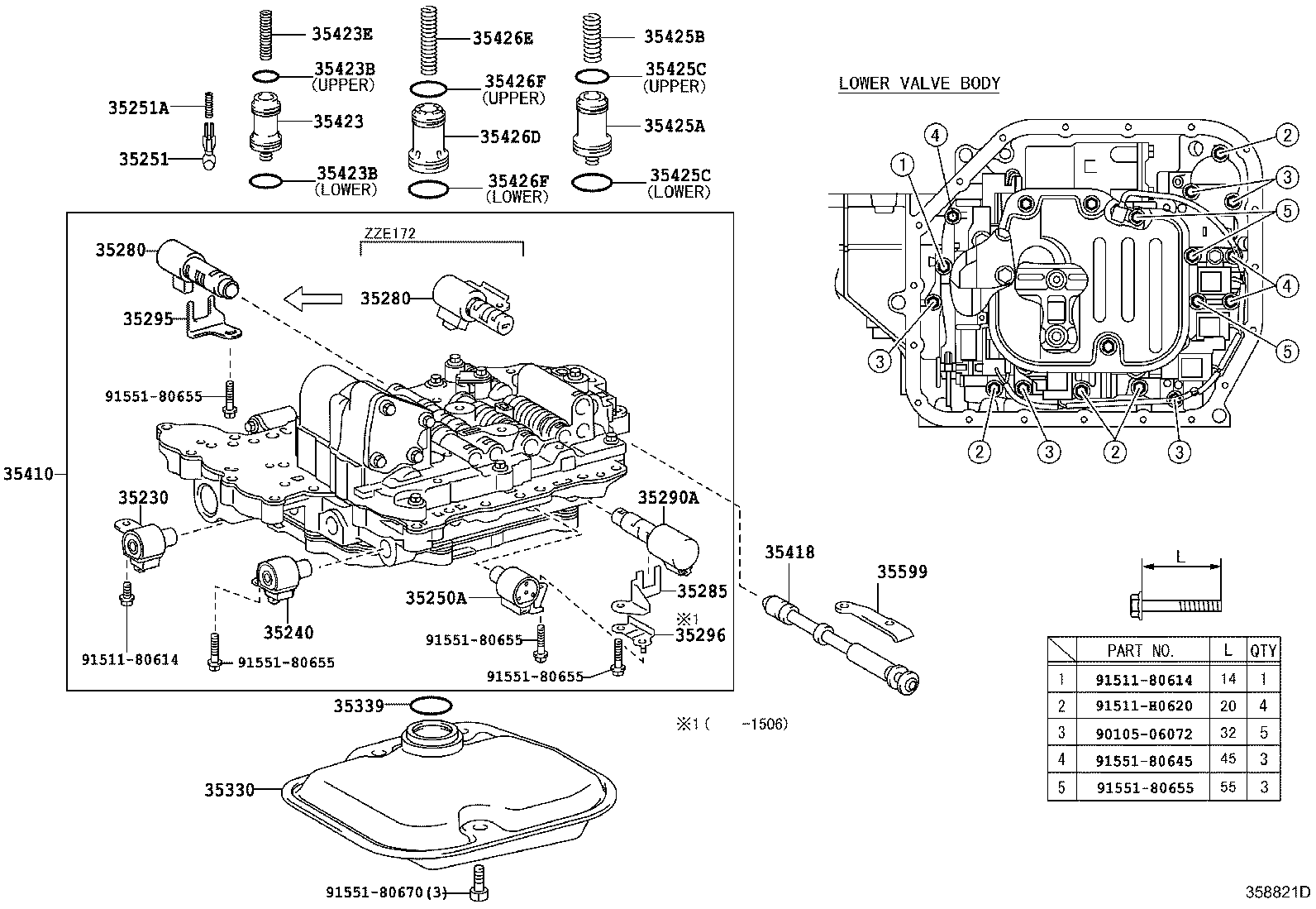 Valve Body Oil Strainer