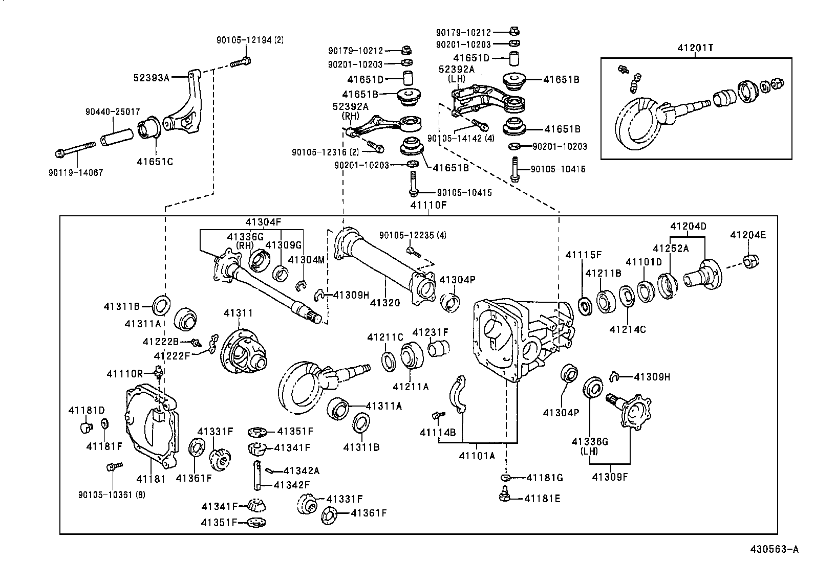 Front Axle Housing & Differential