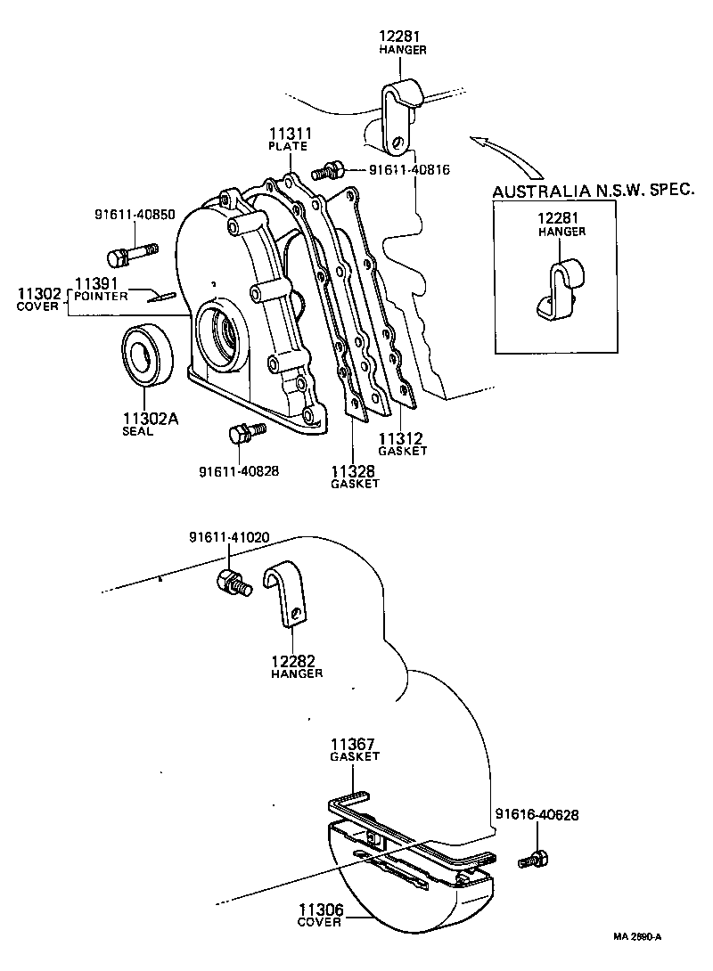 Timing Gear Cover & Rear End Plate