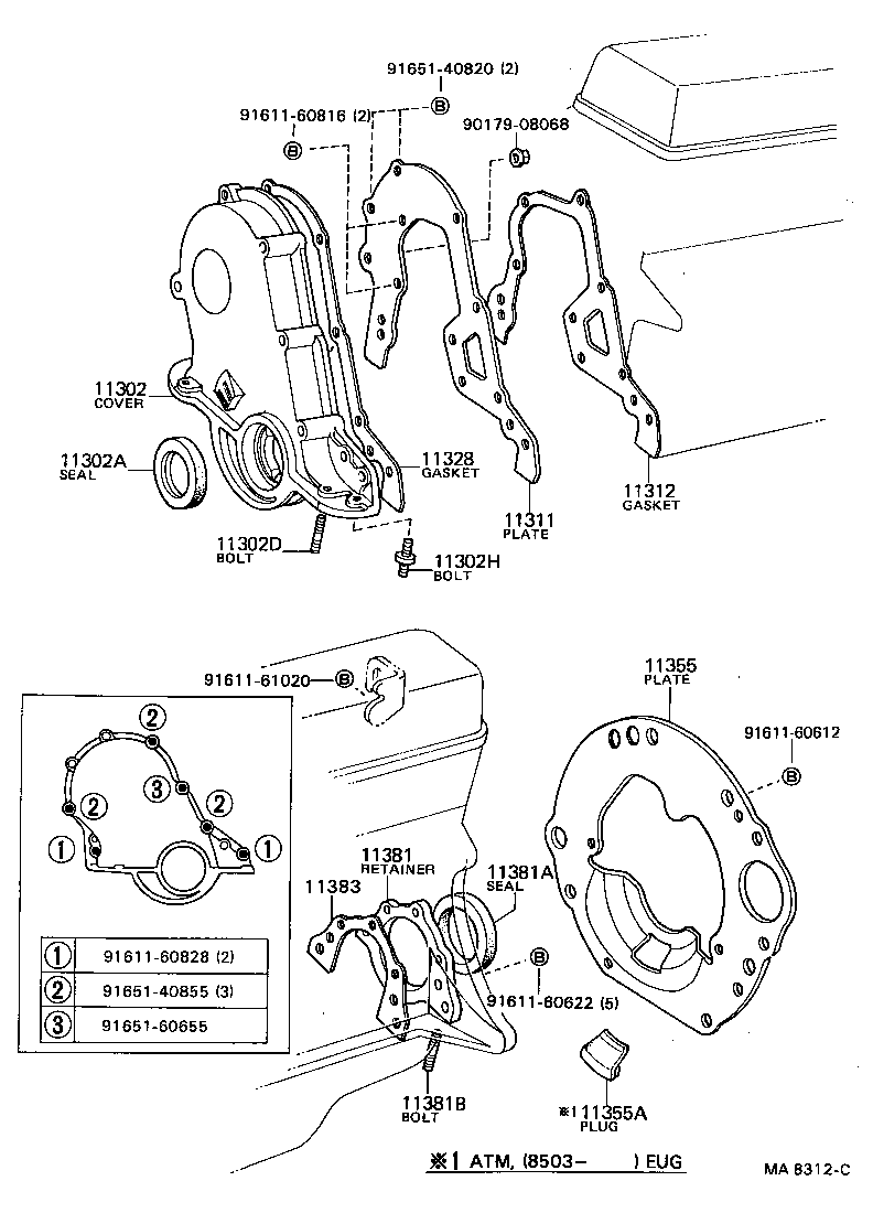 Timing Gear Cover & Rear End Plate