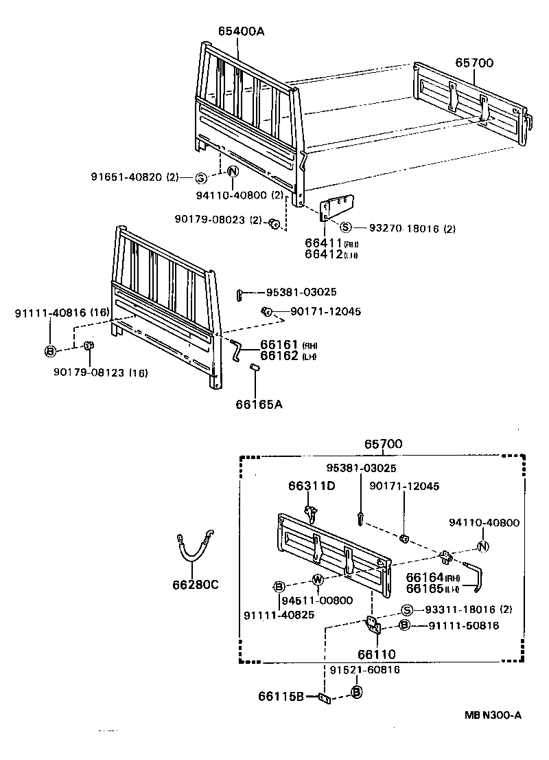 Rear Body Guard Frame Tail Gate