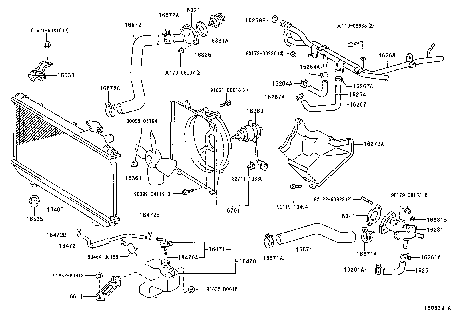 Radiator Water Outlet