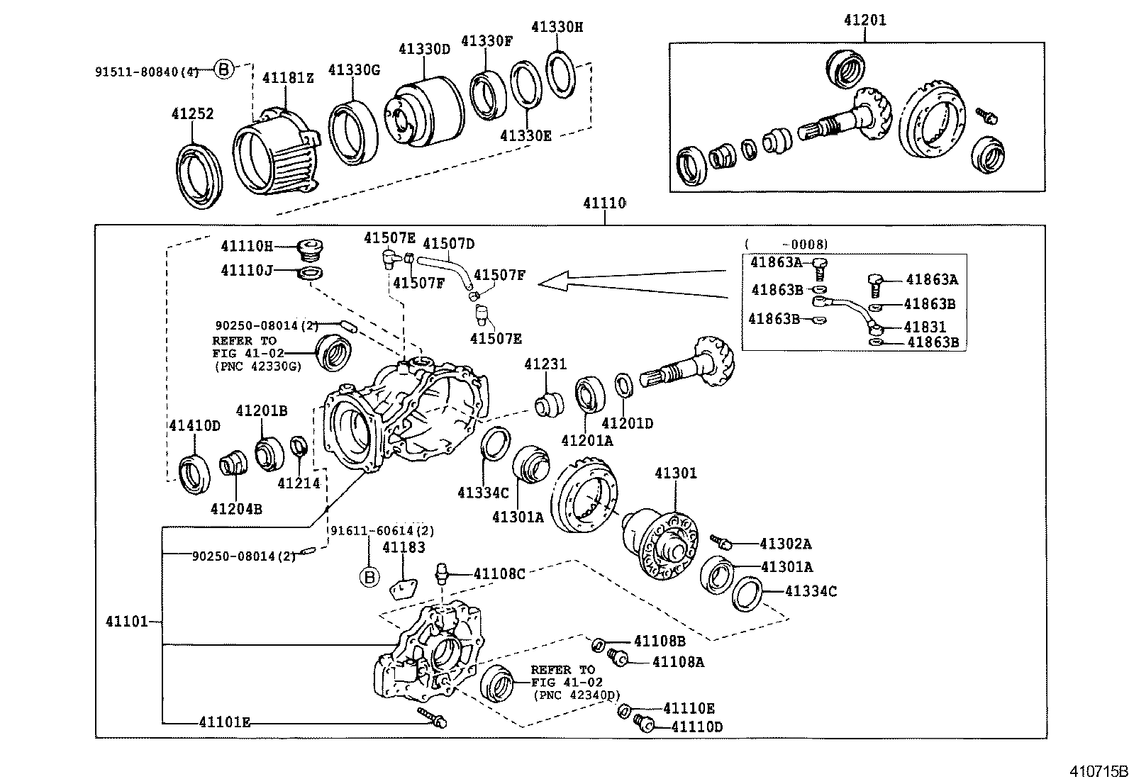 Rear Axle Housing Differential