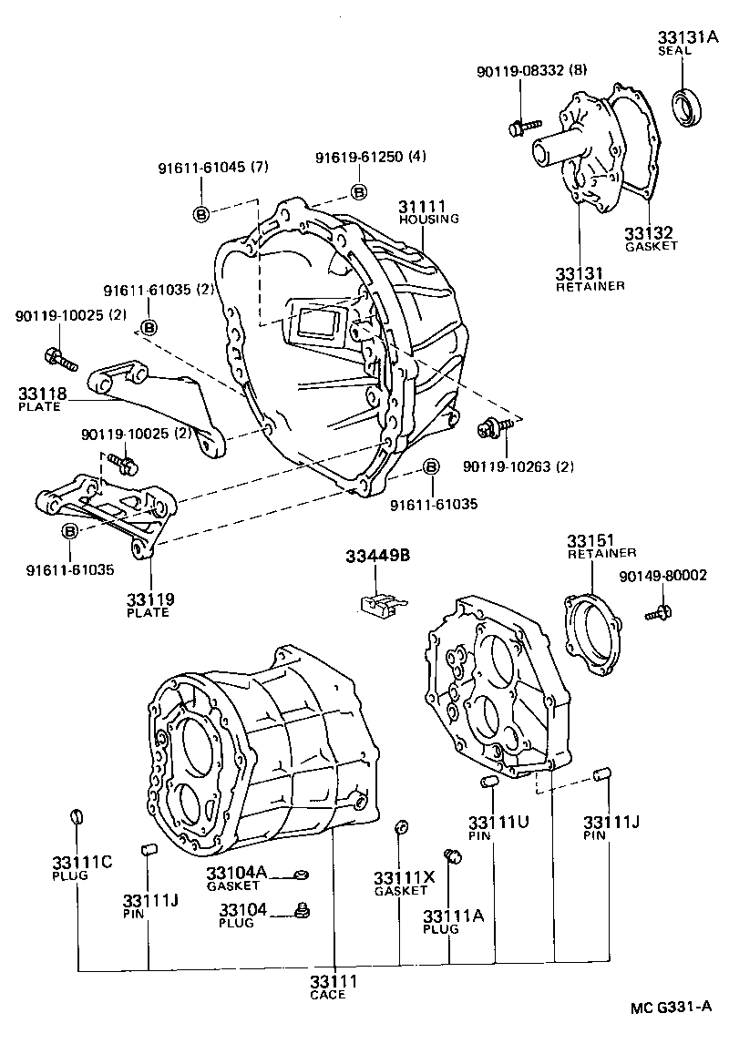 Clutch Housing + Transmission Case