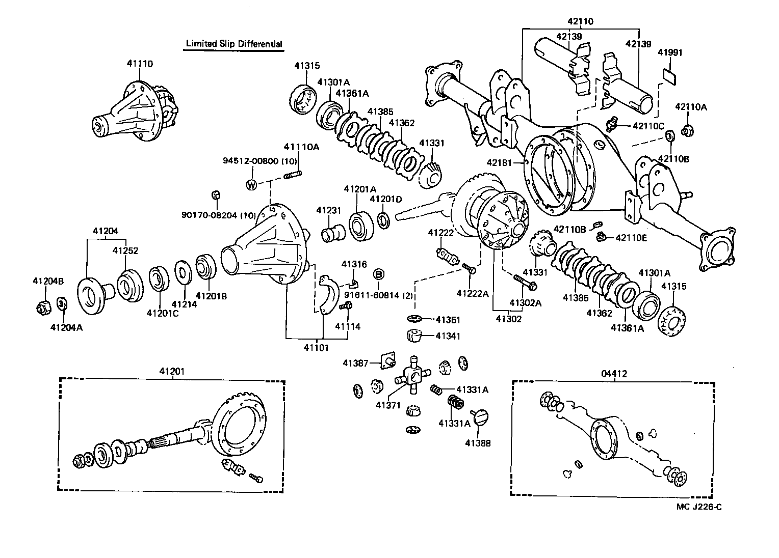 Rear Axle Housing Differential