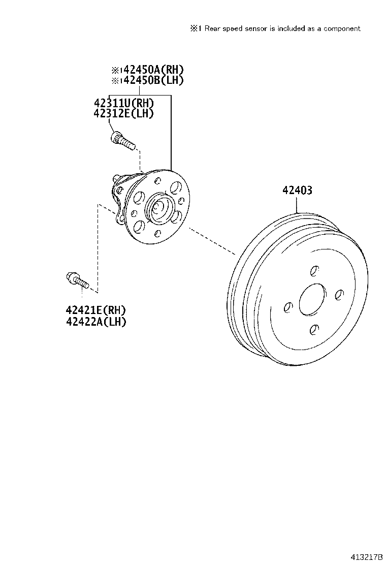 Rear Axle Shaft Hub