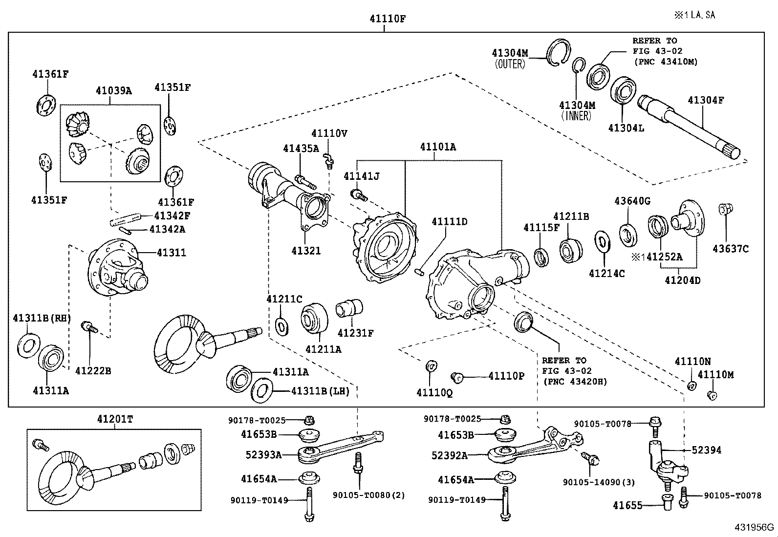 Front Axle Housing & Differential