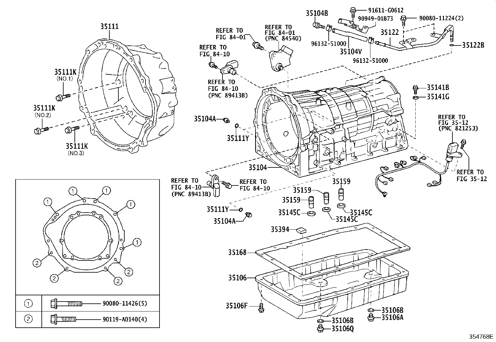 Transmission Case & Oil Pan