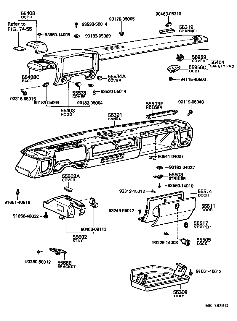 Instrument Panel Glove Compartment