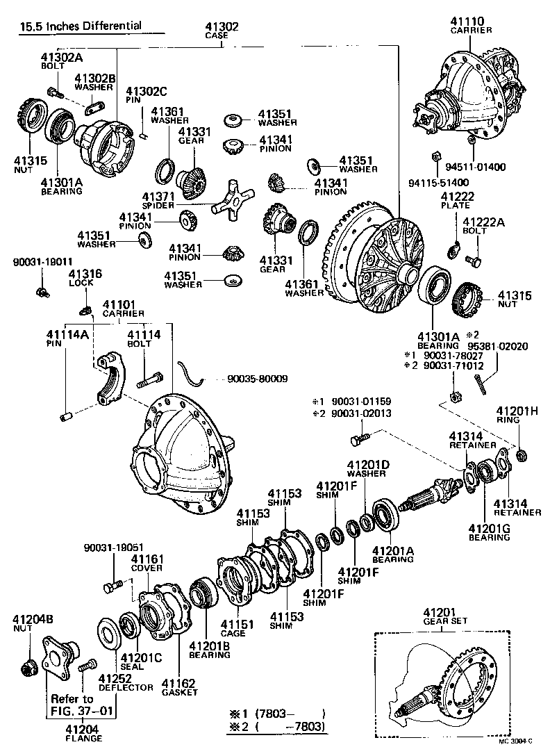 Rear Axle Housing Differential