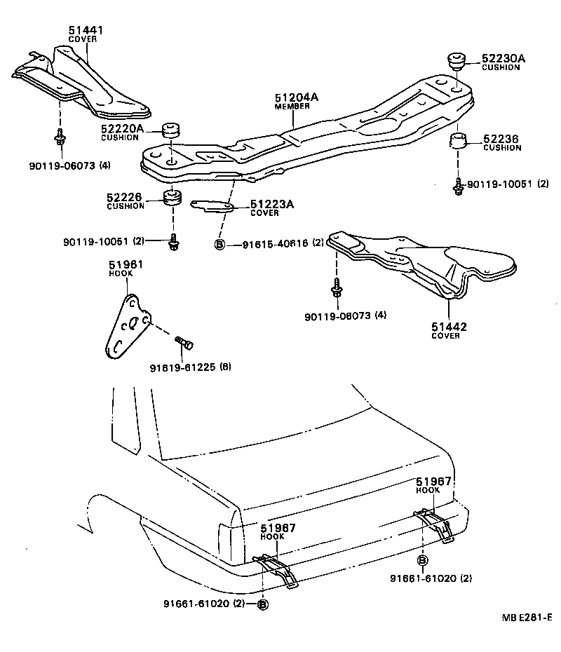 Suspension Crossmember & Under Cover