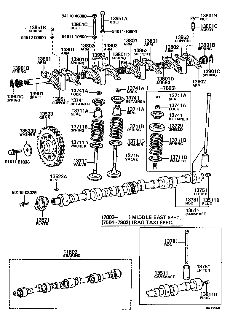 Camshaft & Valve