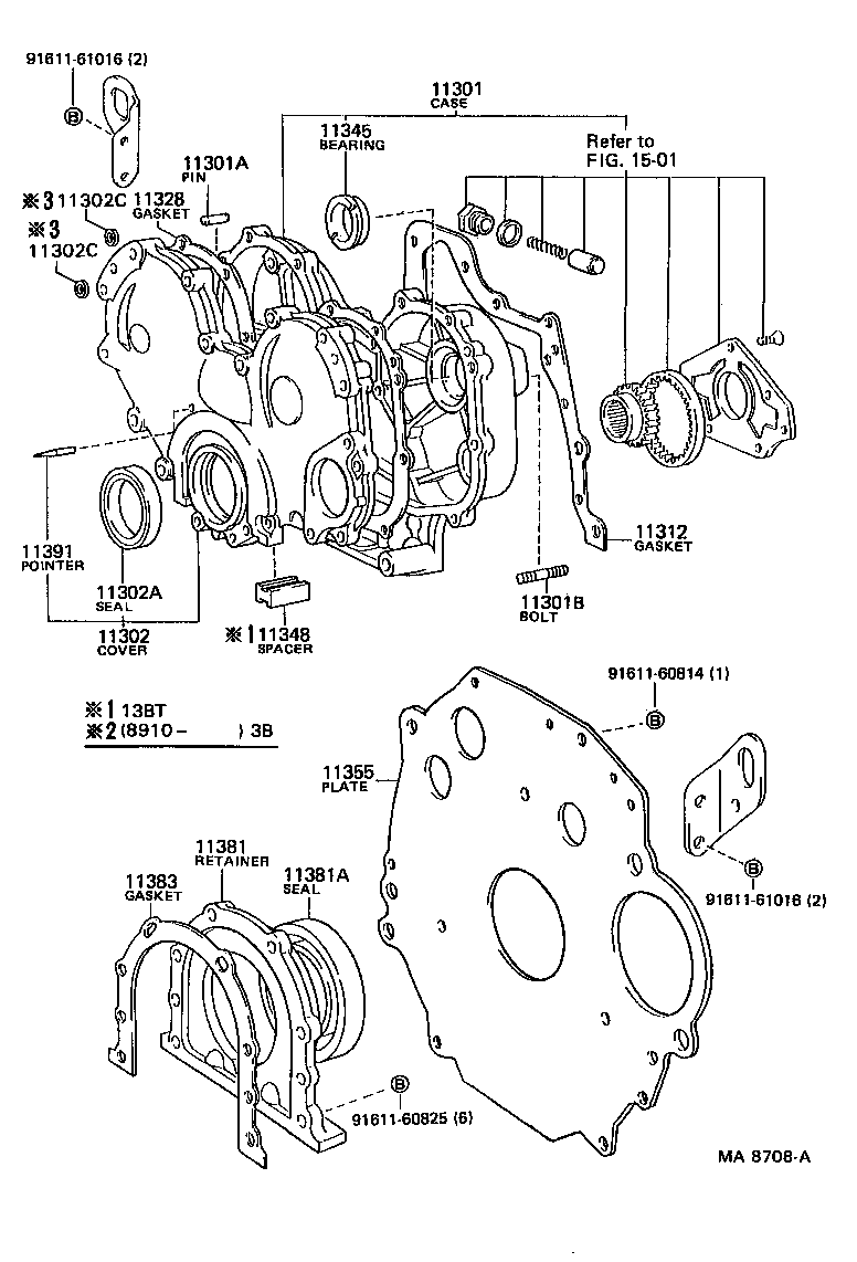 Timing Gear Cover & Rear End Plate