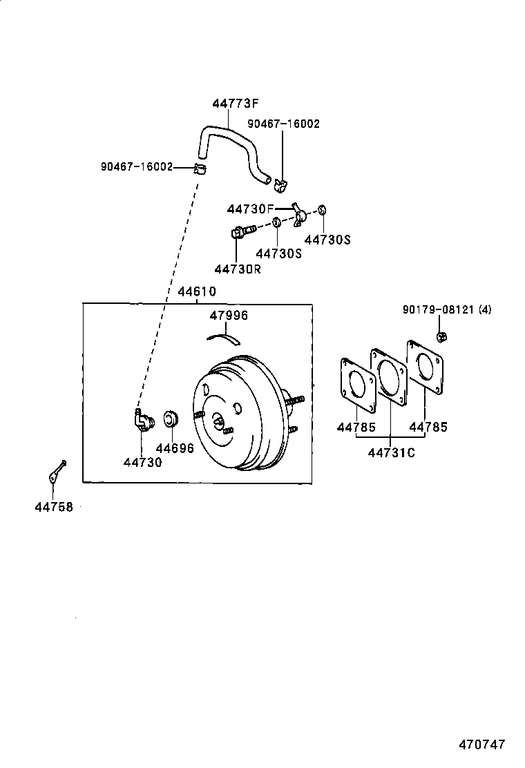 Brake Booster & Vacuum Tube