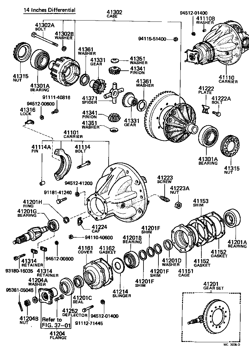 Rear Axle Housing Differential