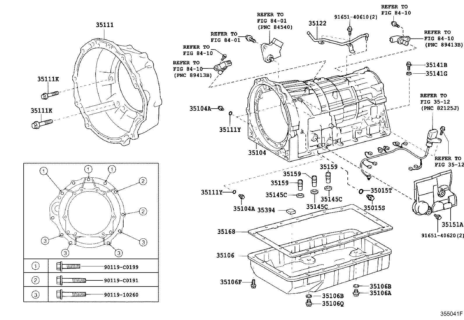 Caja de transmisión y cárter de aceite