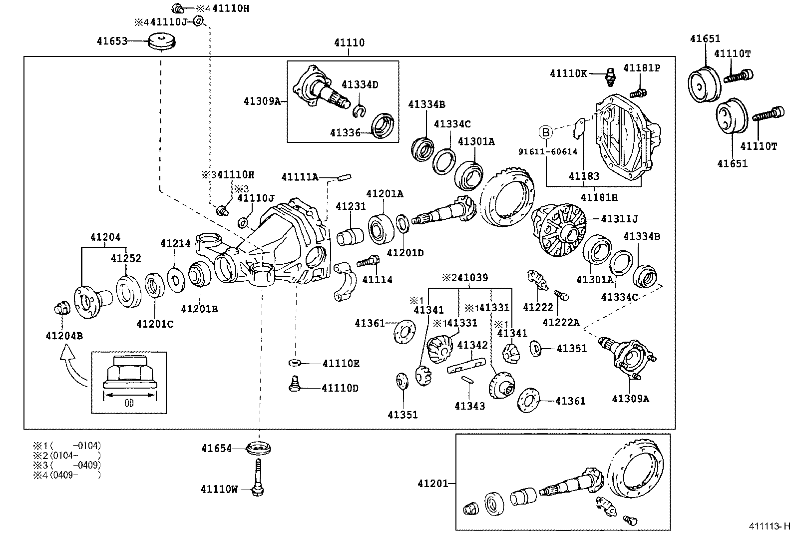 Rear Axle Housing Differential
