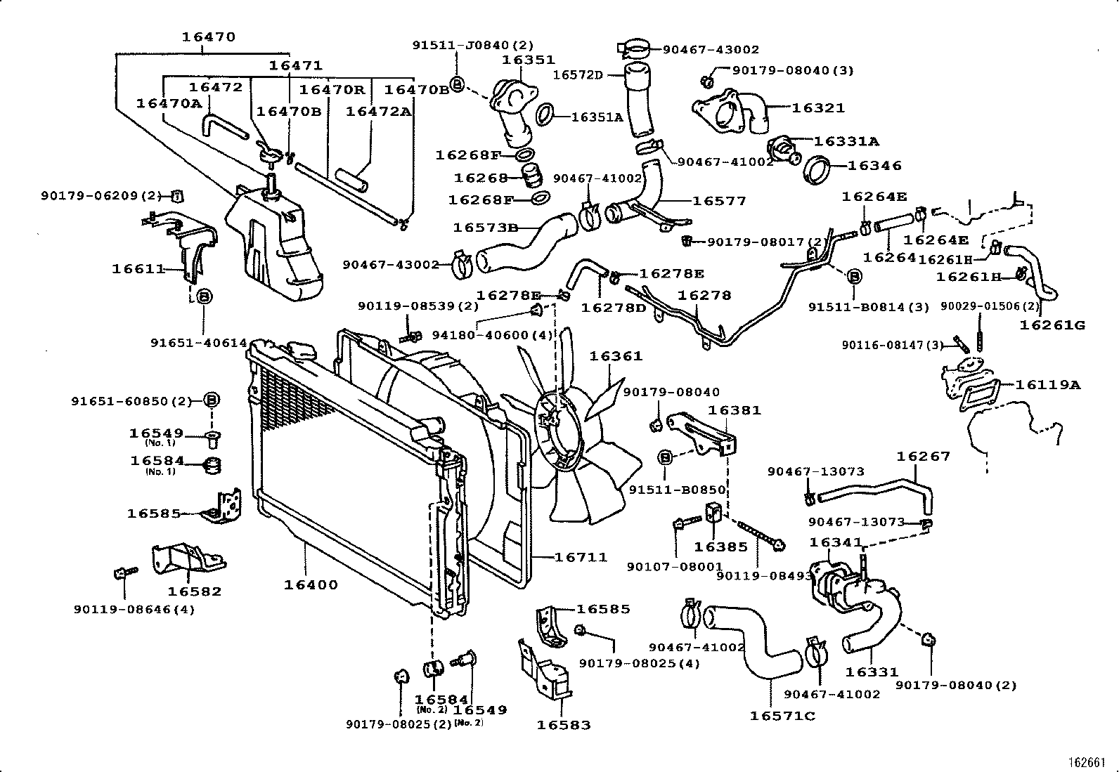 Radiator Water Outlet