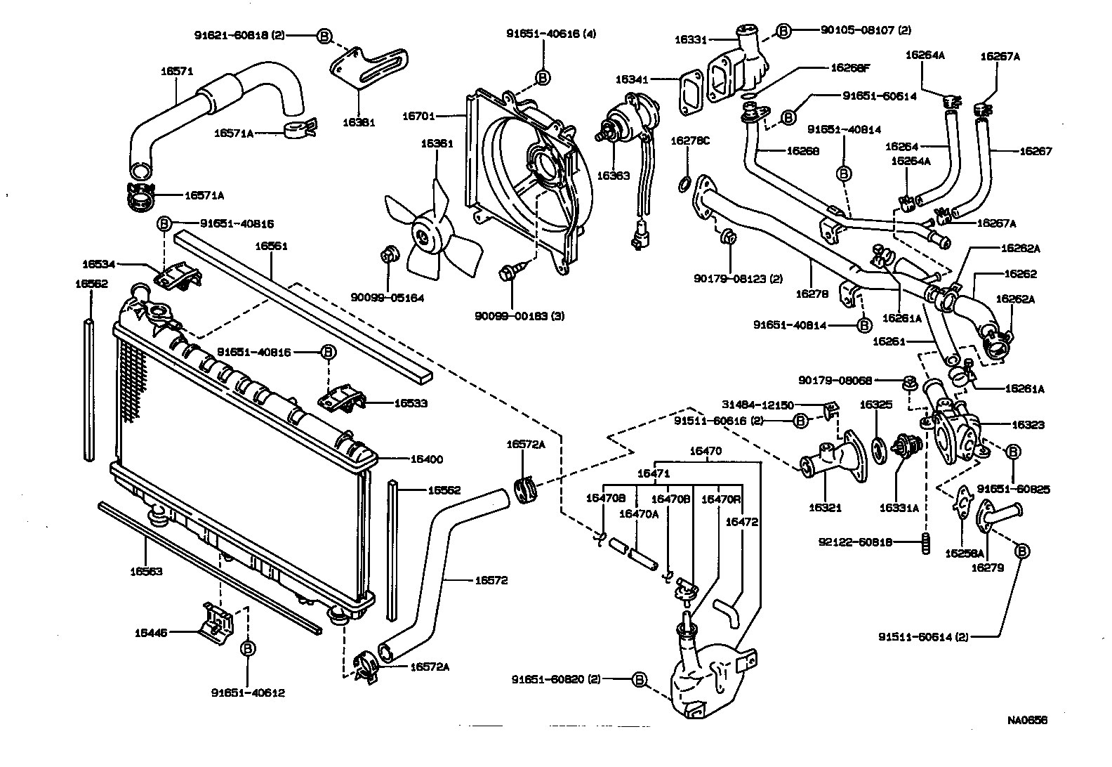 Radiator Water Outlet