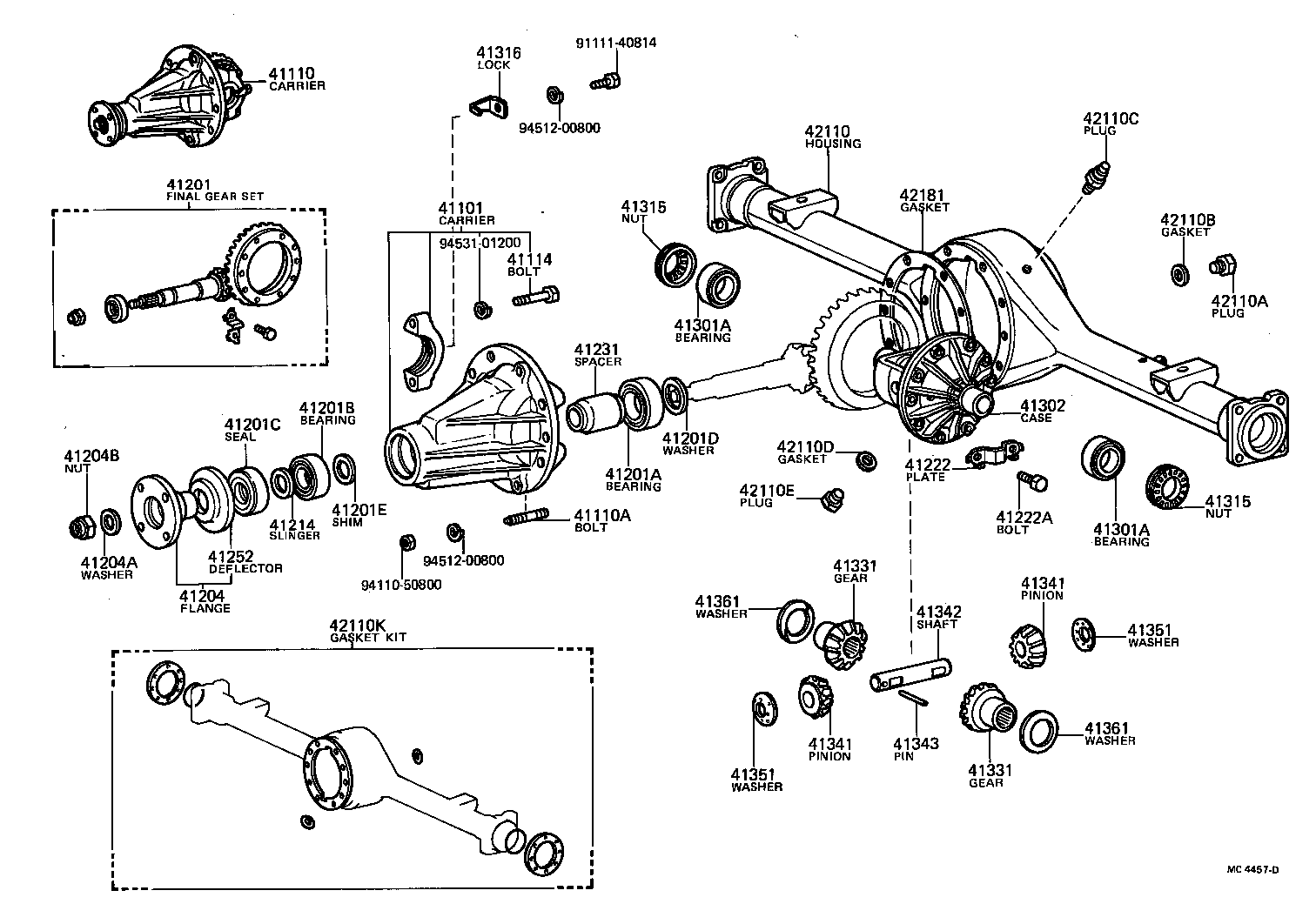 Rear Axle Housing Differential