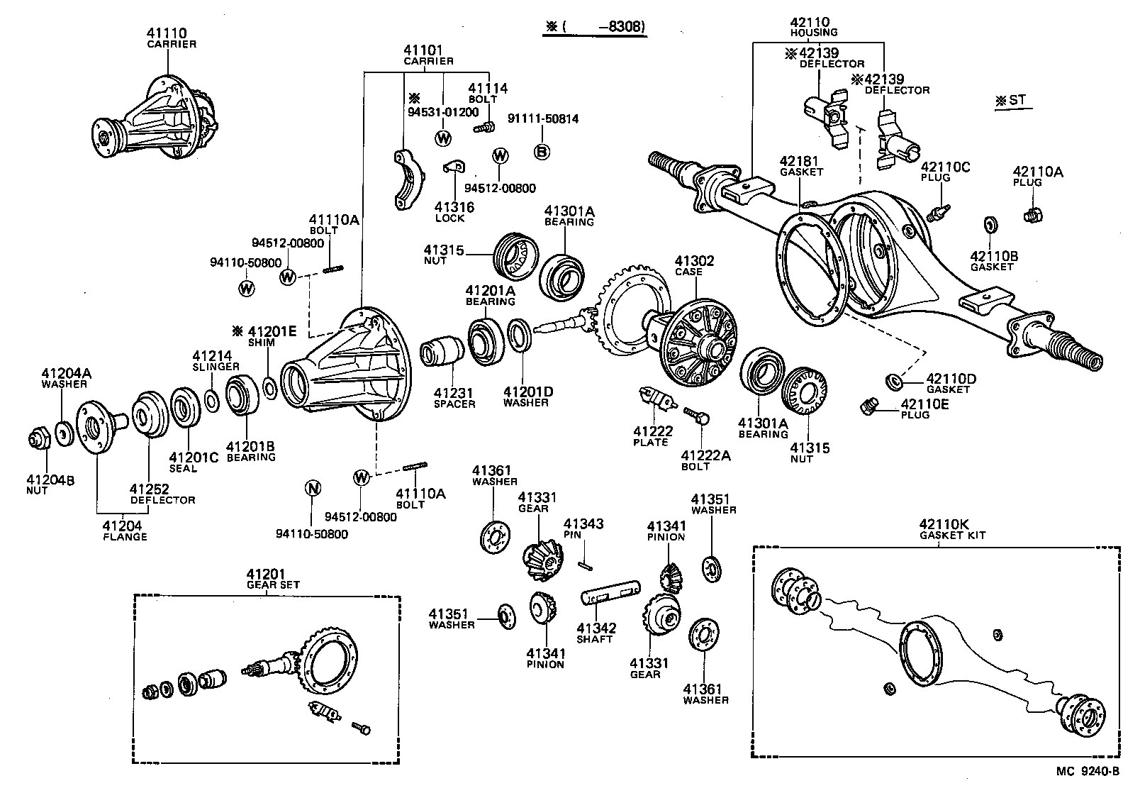 Rear Axle Housing Differential