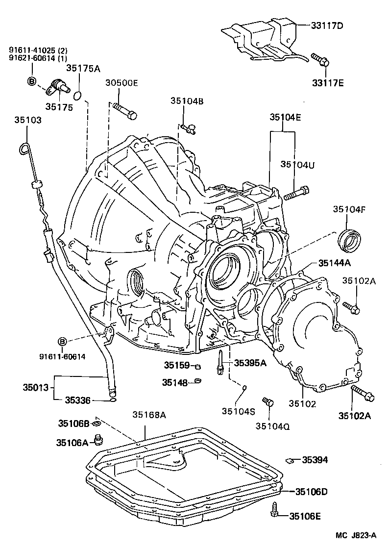 Transmission Case & Oil Pan