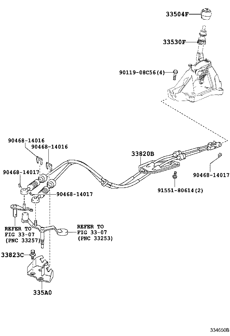 Shift Lever & Retainer