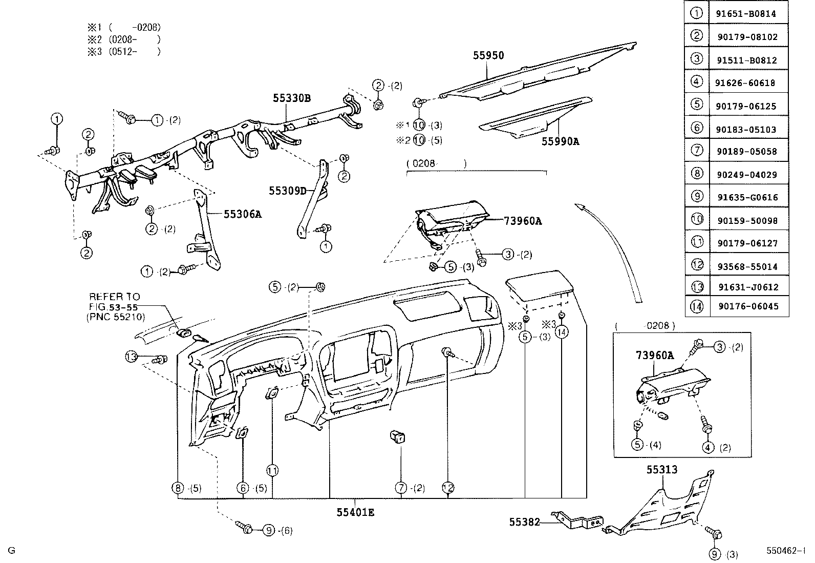 Instrument Panel Glove Compartment