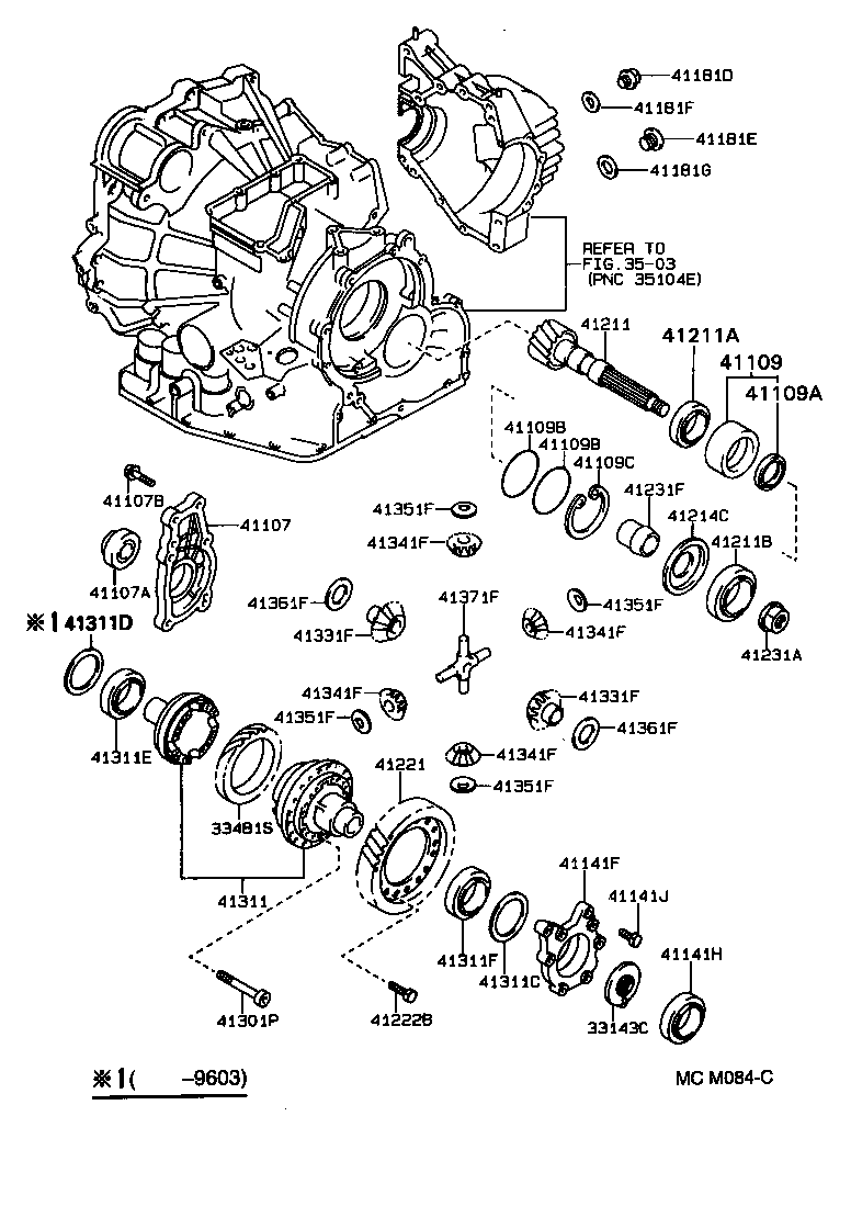 Front Axle Housing & Differential