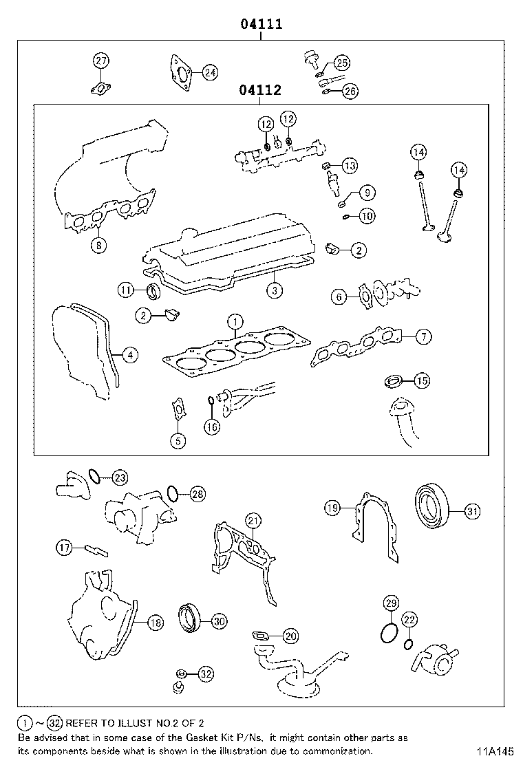 Engine Overhaul Gasket Kit