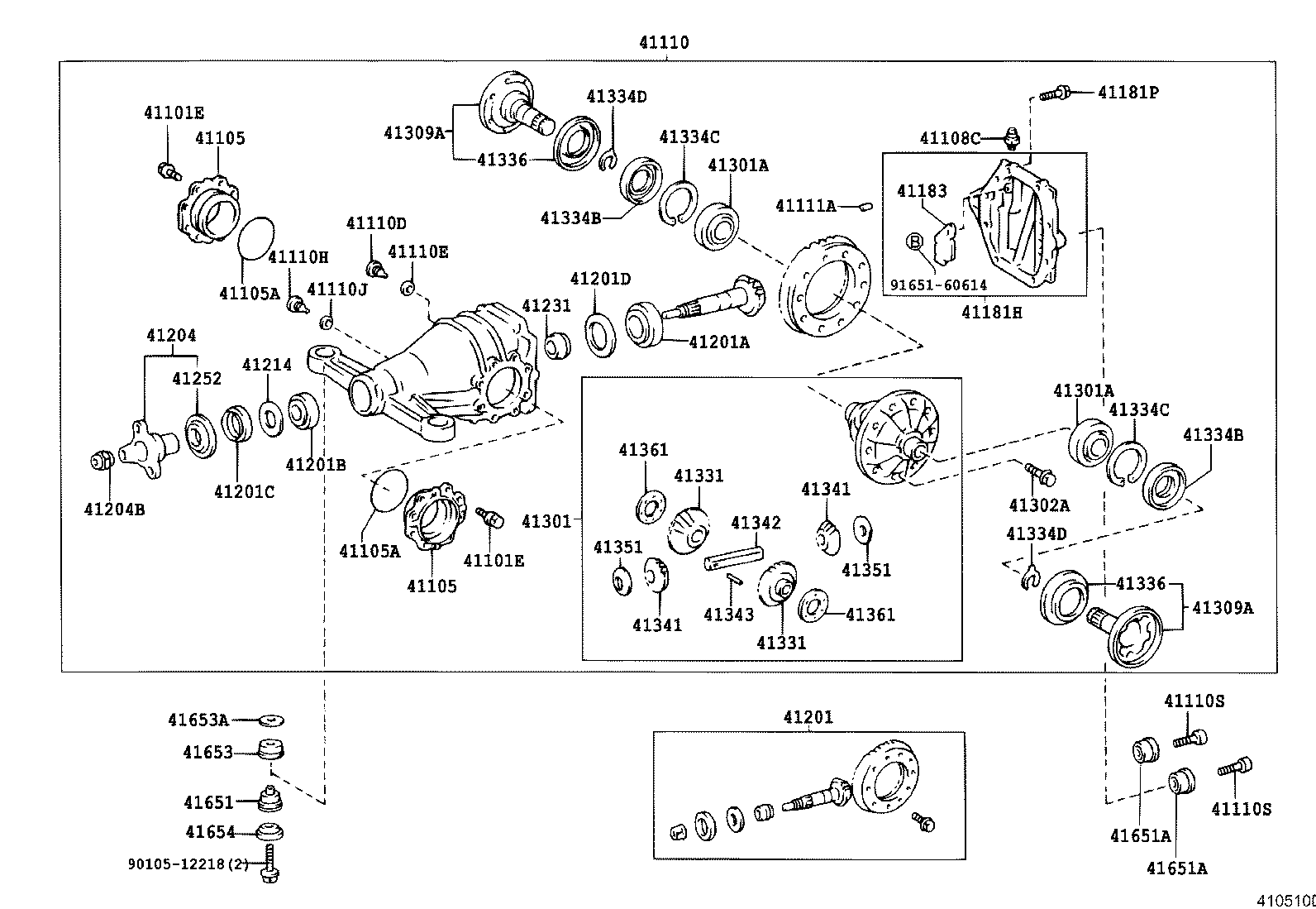 Rear Axle Housing Differential