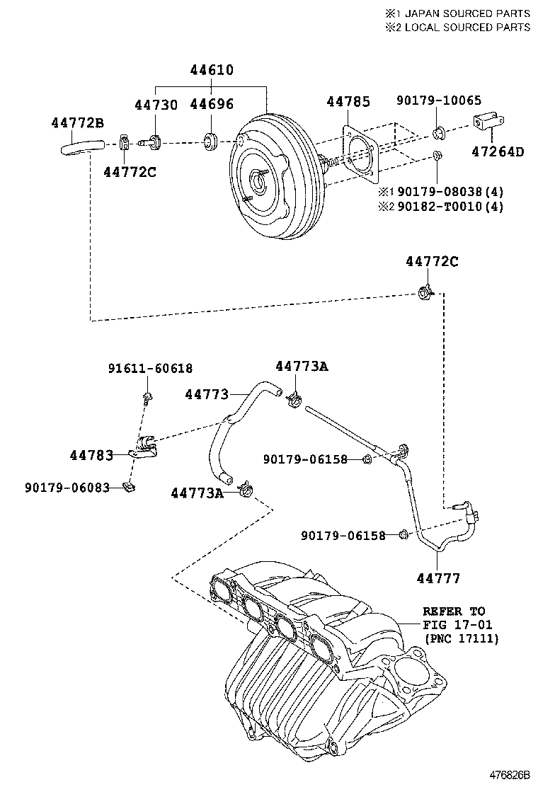 Brake Booster & Vacuum Tube