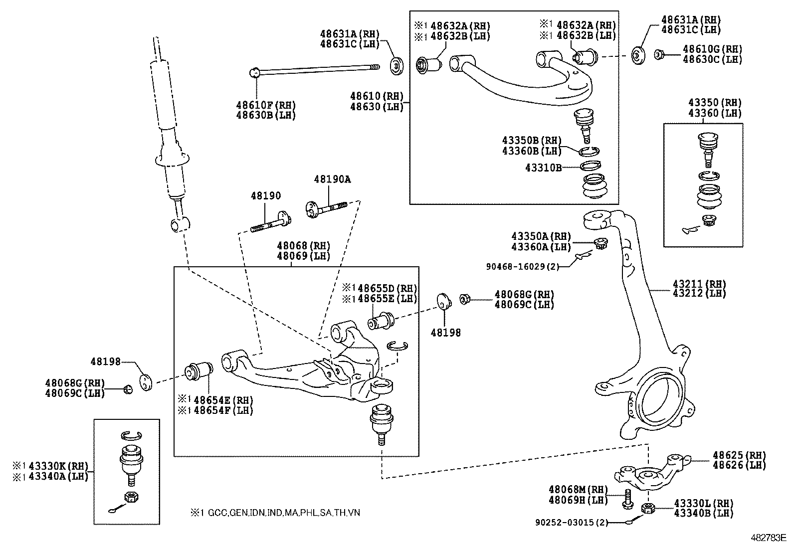 Front Axle Arm Steering Knuckle