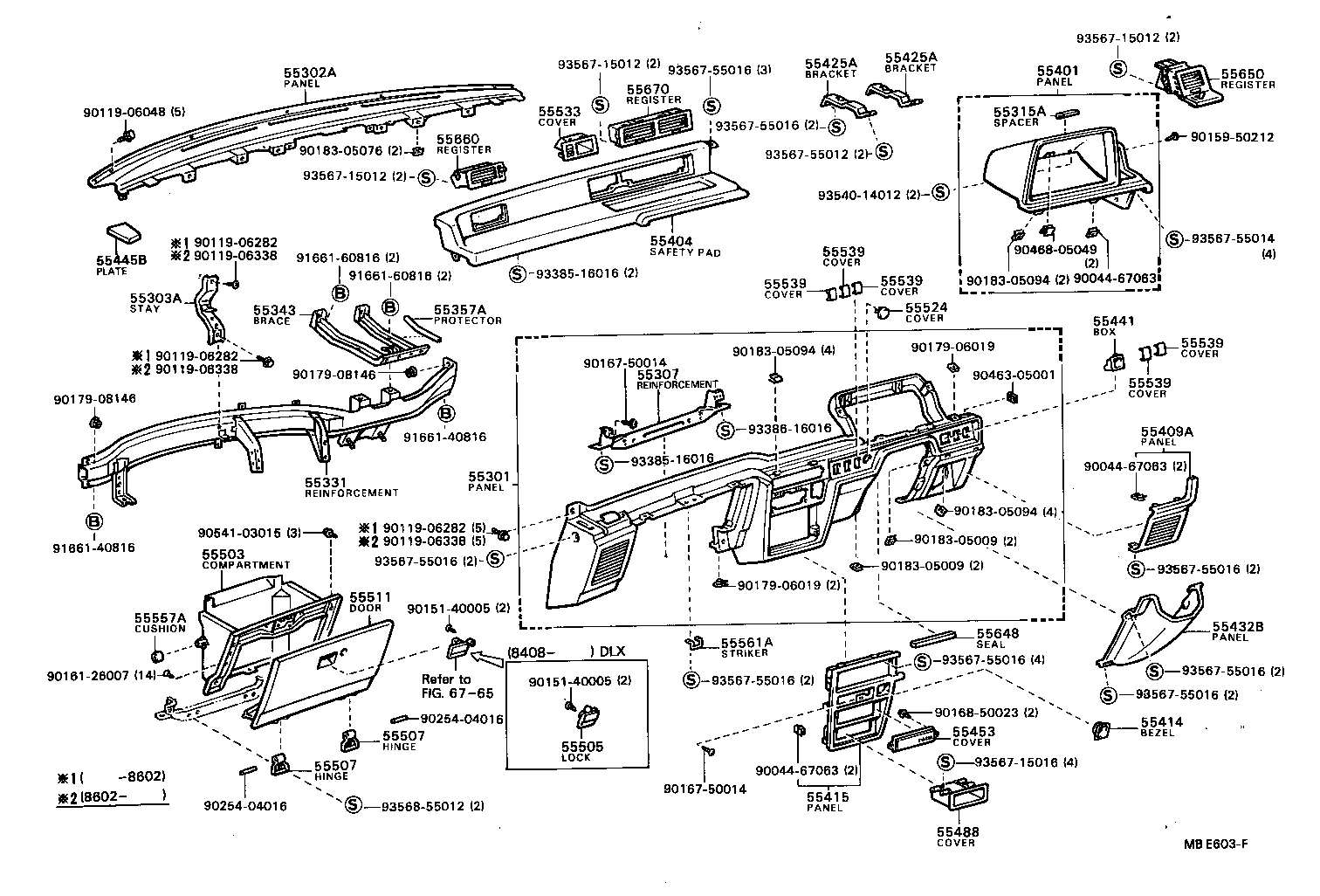 Instrument Panel Glove Compartment