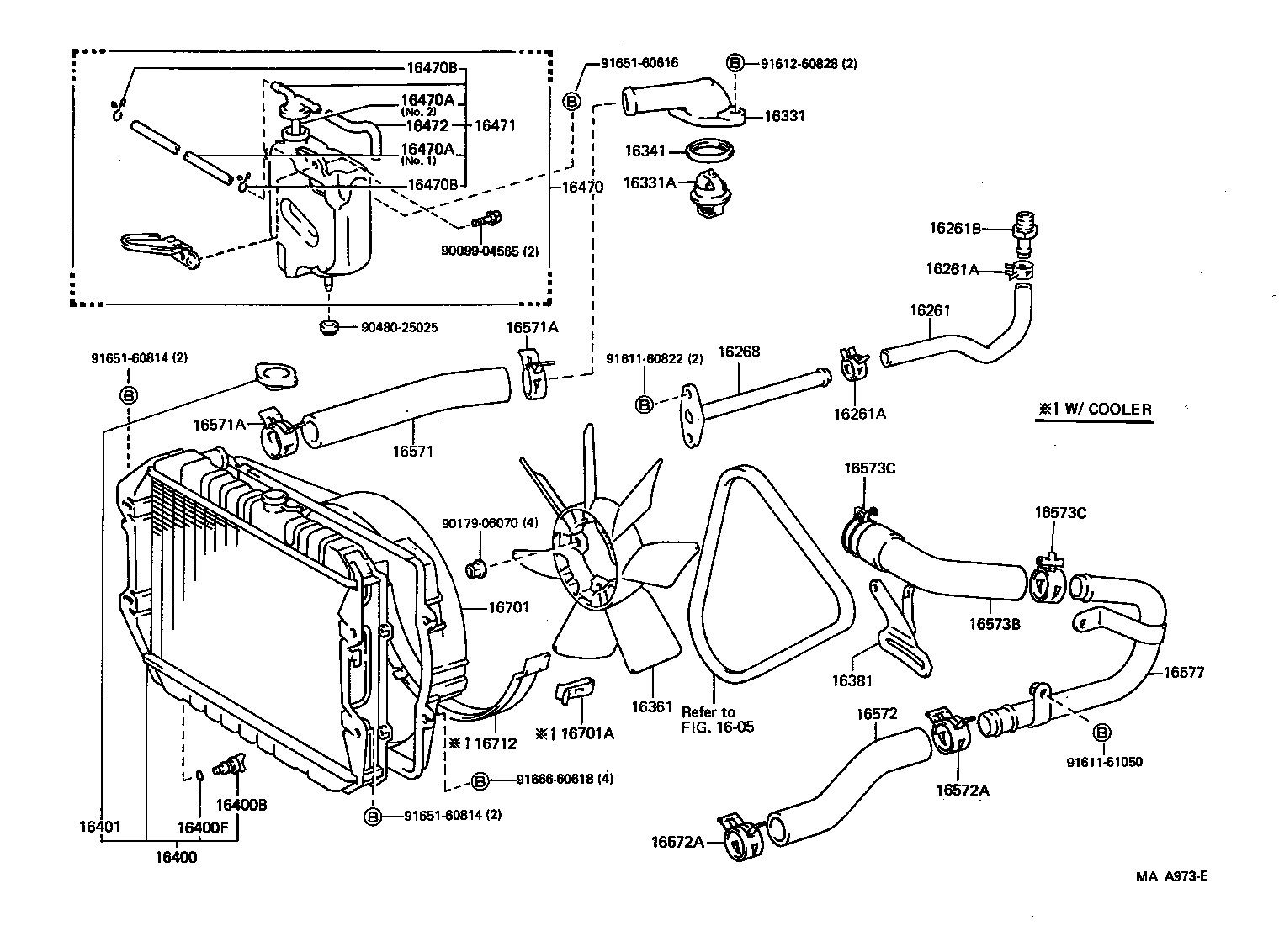 Radiator Water Outlet