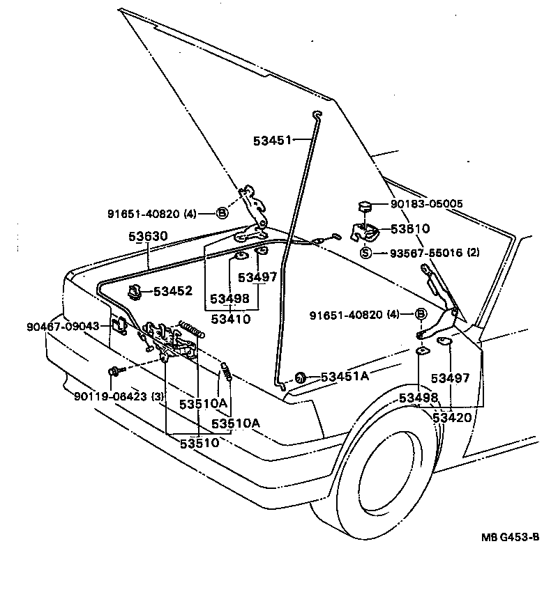 Hood Lock & Hinge